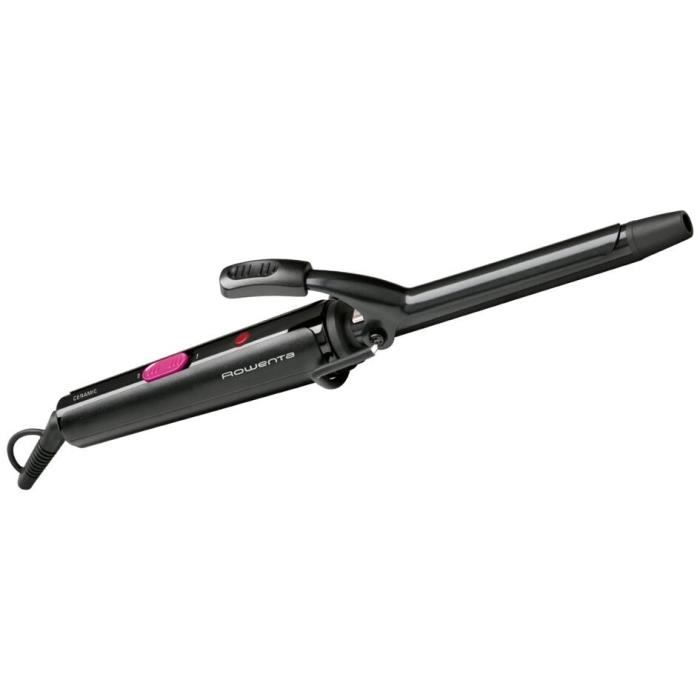 ROWENTA CF2119F0 Fer à boucler 16 mm, Revêtement céramique, Embout isolant, Cordon rotatif, Boucles parfaites, Anneau de suspension