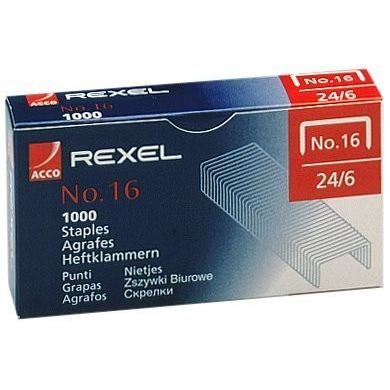 REXEL AGRAFES NR. 24/6, CONTENU: 1.000 PIÈCES