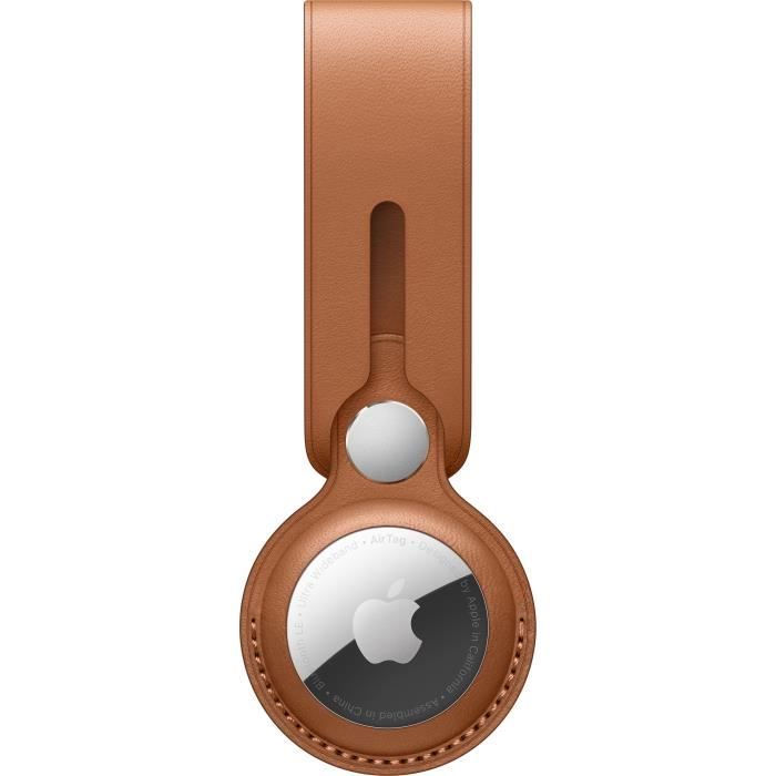 APPLE Lanière en cuir pour AirTag Havane