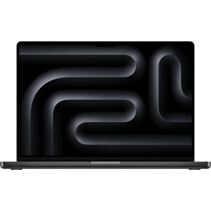 MacBook Apple MacBook Pro 16" 512Go SSD 18Go RAM Puce M3 Pro CPU 12 coeurs GPU 18 coeurs Noir sideral Nouveau