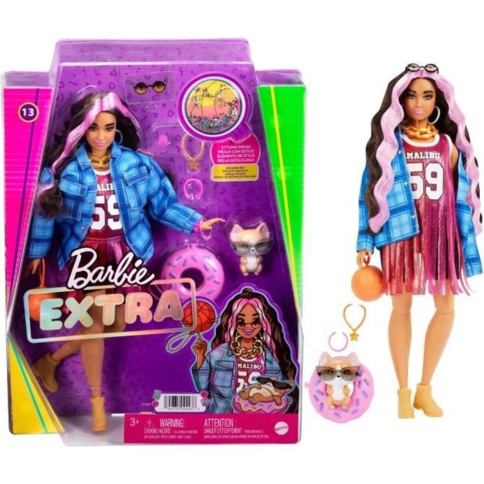 Barbie - Extra Robe Basketball - Poupée - 3 ans et +
