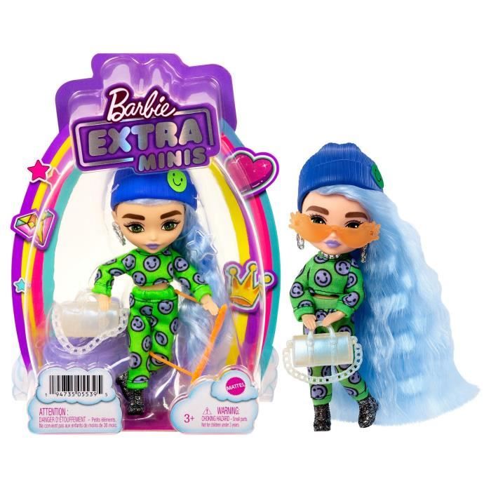 Barbie - Barbie Extra Mini Modèle 3 - Poupée - 3 ans et +
