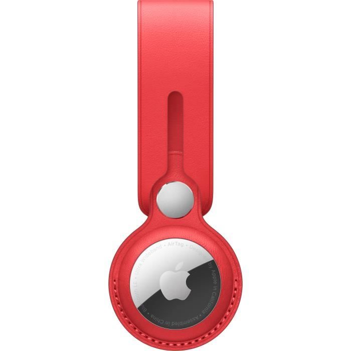 APPLE Lanière en cuir pour AirTag (PRODUCT)RED