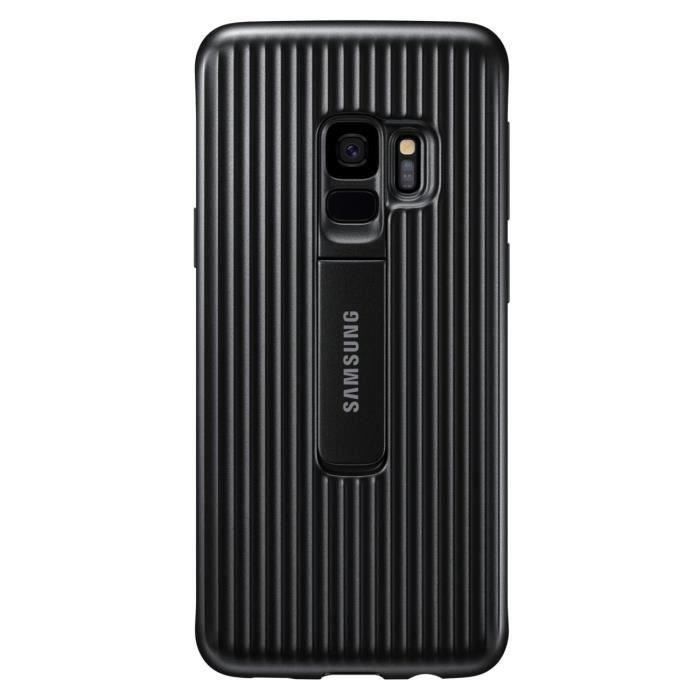 Samsung Coque Renforcée Stand S9 - Noir