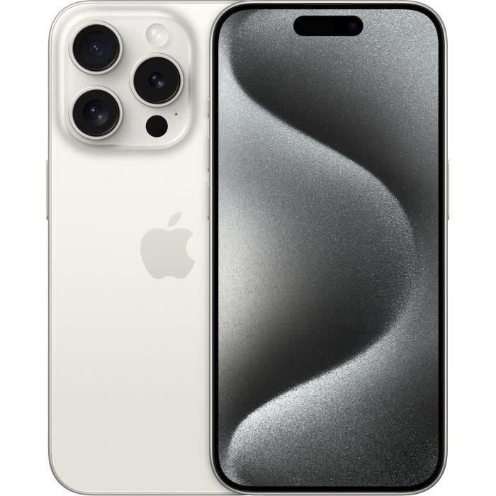 APPLE iPhone 15 Pro 128GB White Titanium (2023) - Begagnad - Mycket bra skick