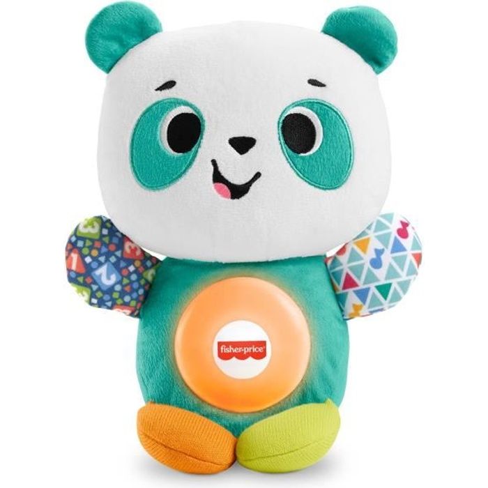 Jouet d'éveil électronique - Fisher-Price - Linkimals Andrea Le Panda - Blanc - A partir de 9 mois