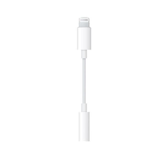 Câble téléphone portable Apple Adaptateur Lightning vers prise jack 3,5 mm (MMX62ZM/A)
