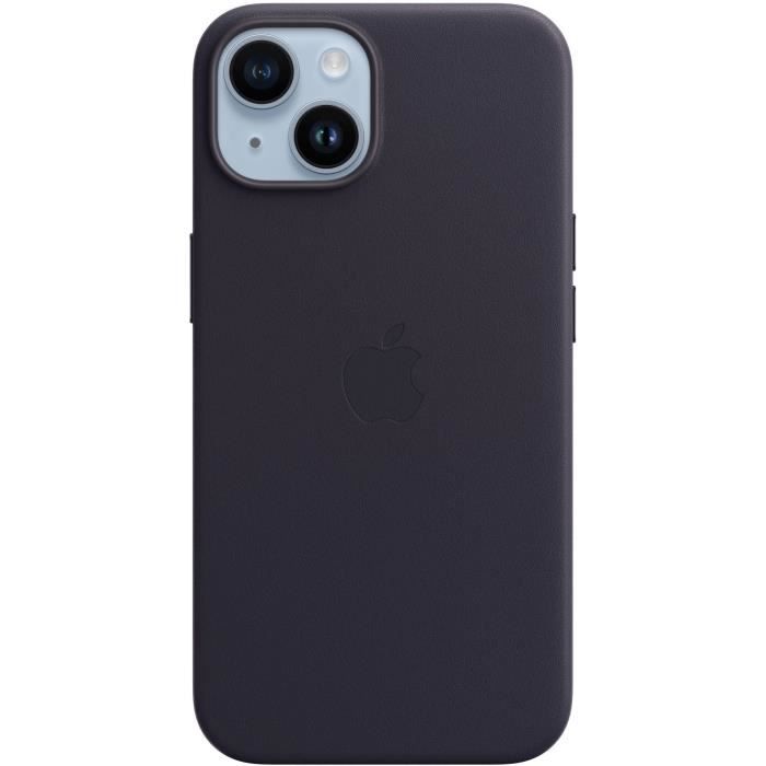 Coque APPLE iPhone 14 cuir Midnight